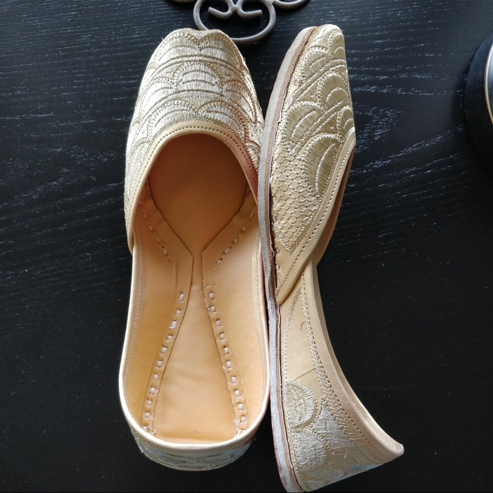 New 2018 ! Soft Light Golden Jutti - Picture 4 of 6